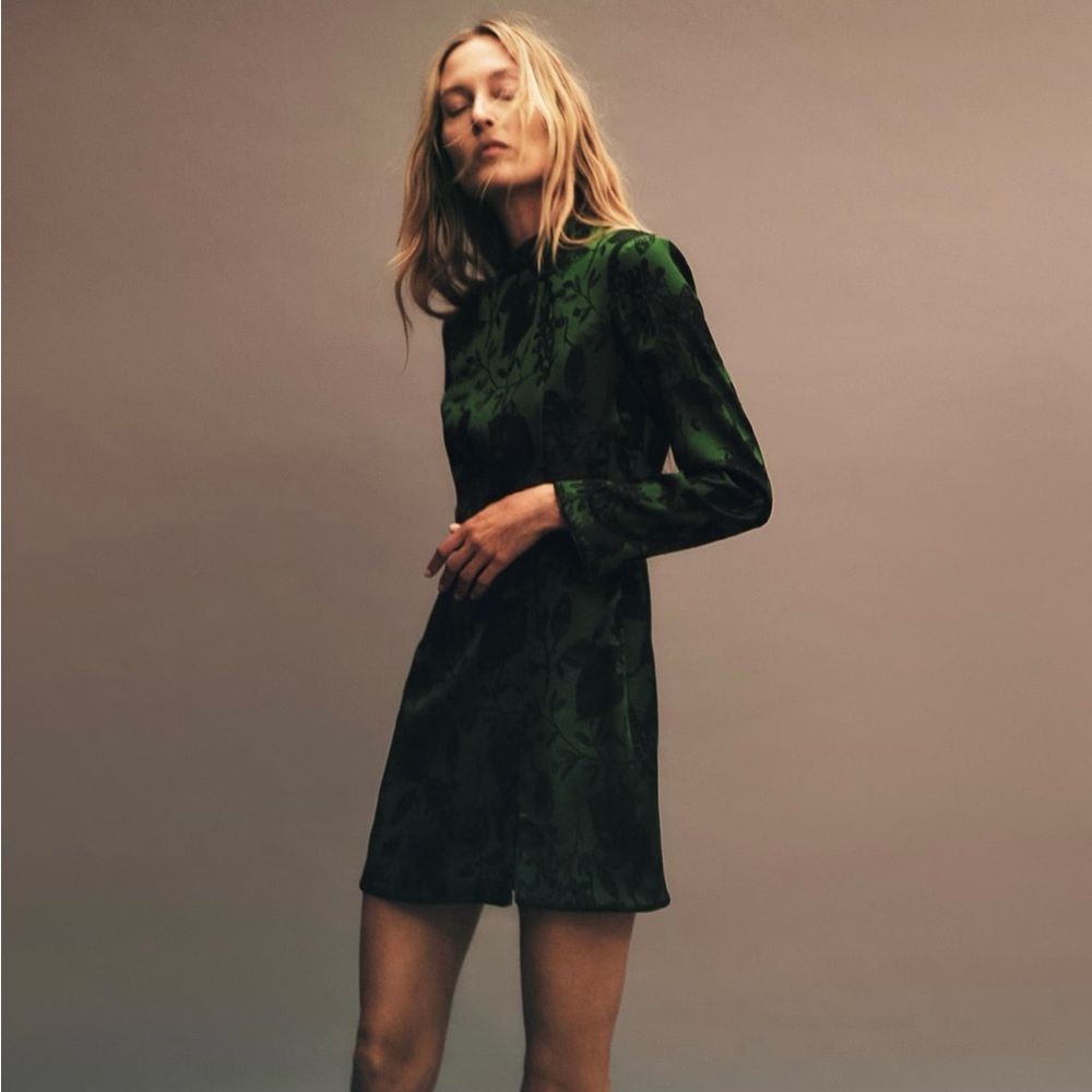 ZARA Short Jacquard Dress